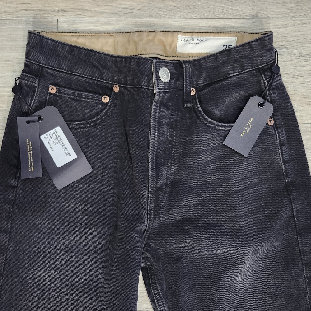 Rag & Bone High Rise Cropped Flare Jeans (25) NWT - Picture 3 of 11